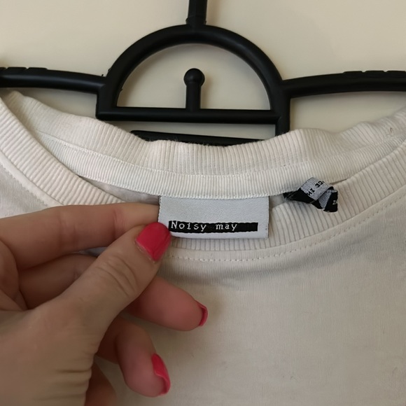 Noisy May t-shirt “don’t grow up” floral pocket print, size XS - Picture 3 of 3